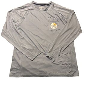 Laguna B Men's Long-Sleeve Performance Shirt - Light Gray